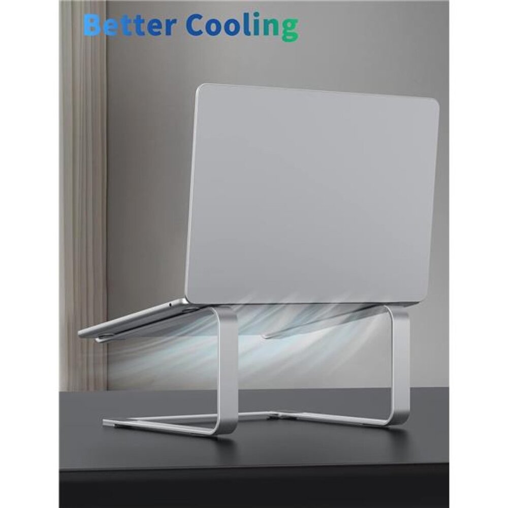 Laptop Stand for Desk, Metal Computer Riser, Heavy Stable PC Holder - Picture 5 of 8